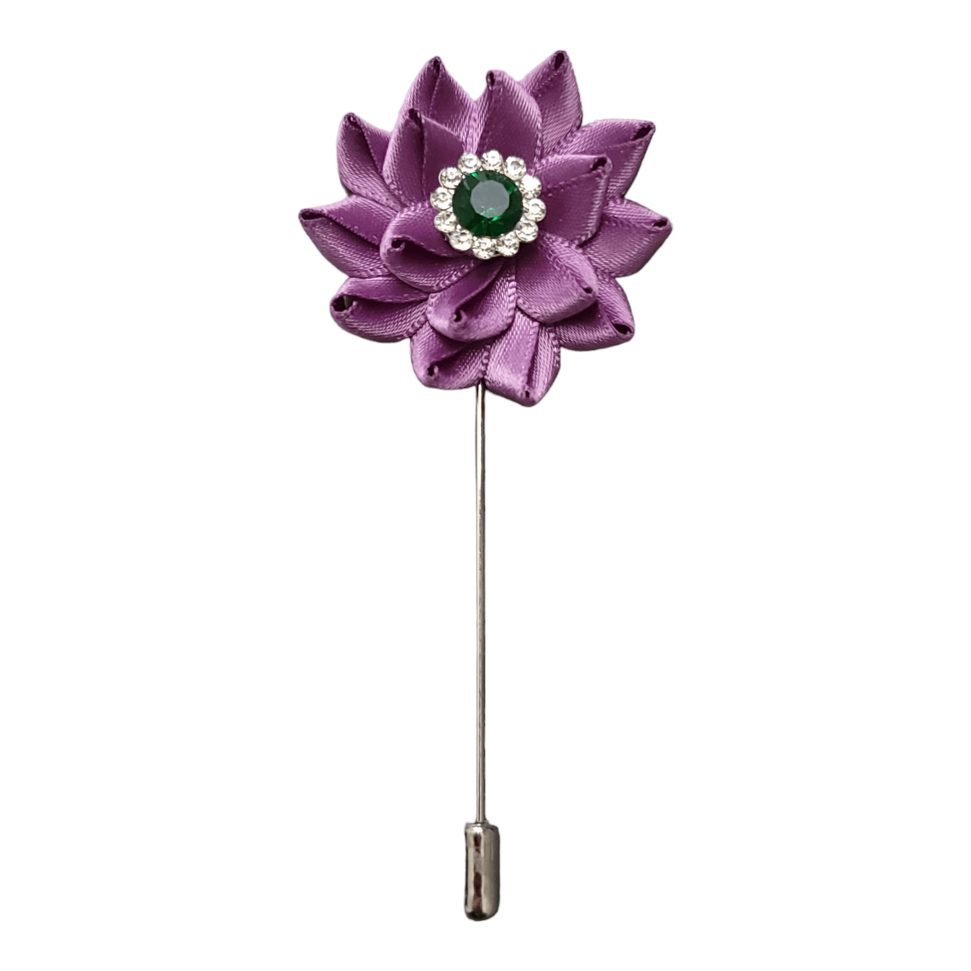 Flower Luxurious Lapel Pin Lavender Purple - STYLETIE