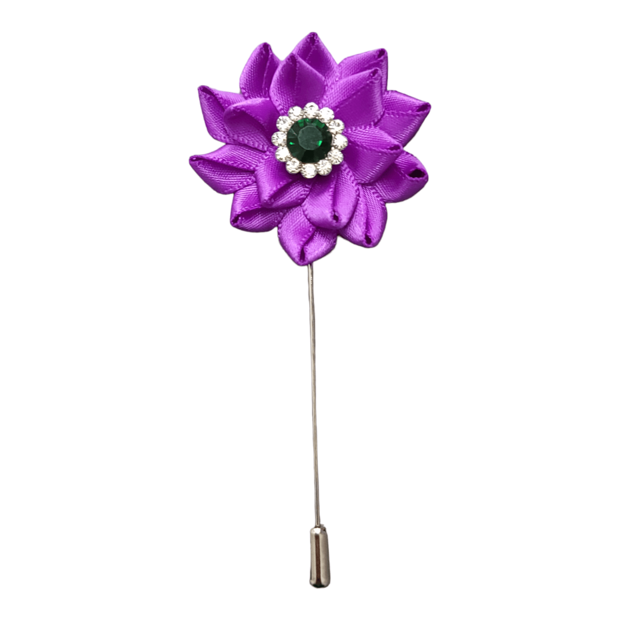 Flower Luxurious Lapel Pin Purple - STYLETIE