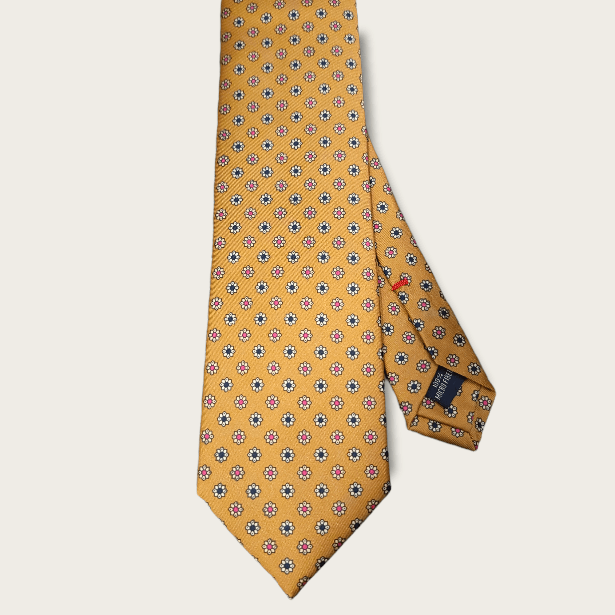 Gold Brown Floral Tie - STYLETIE