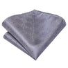 Gray Plaid Dot Silk Tie Pocket Square Cufflink Set - STYLETIE