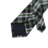 Green White Plaid Silk Tie Pocket Square Cufflink Set - STYLETIE