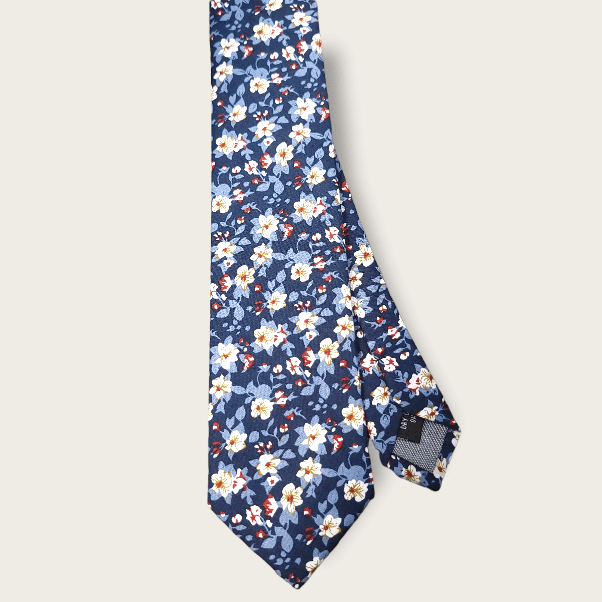 Indigo Blue Floral Slim Tie - STYLETIE