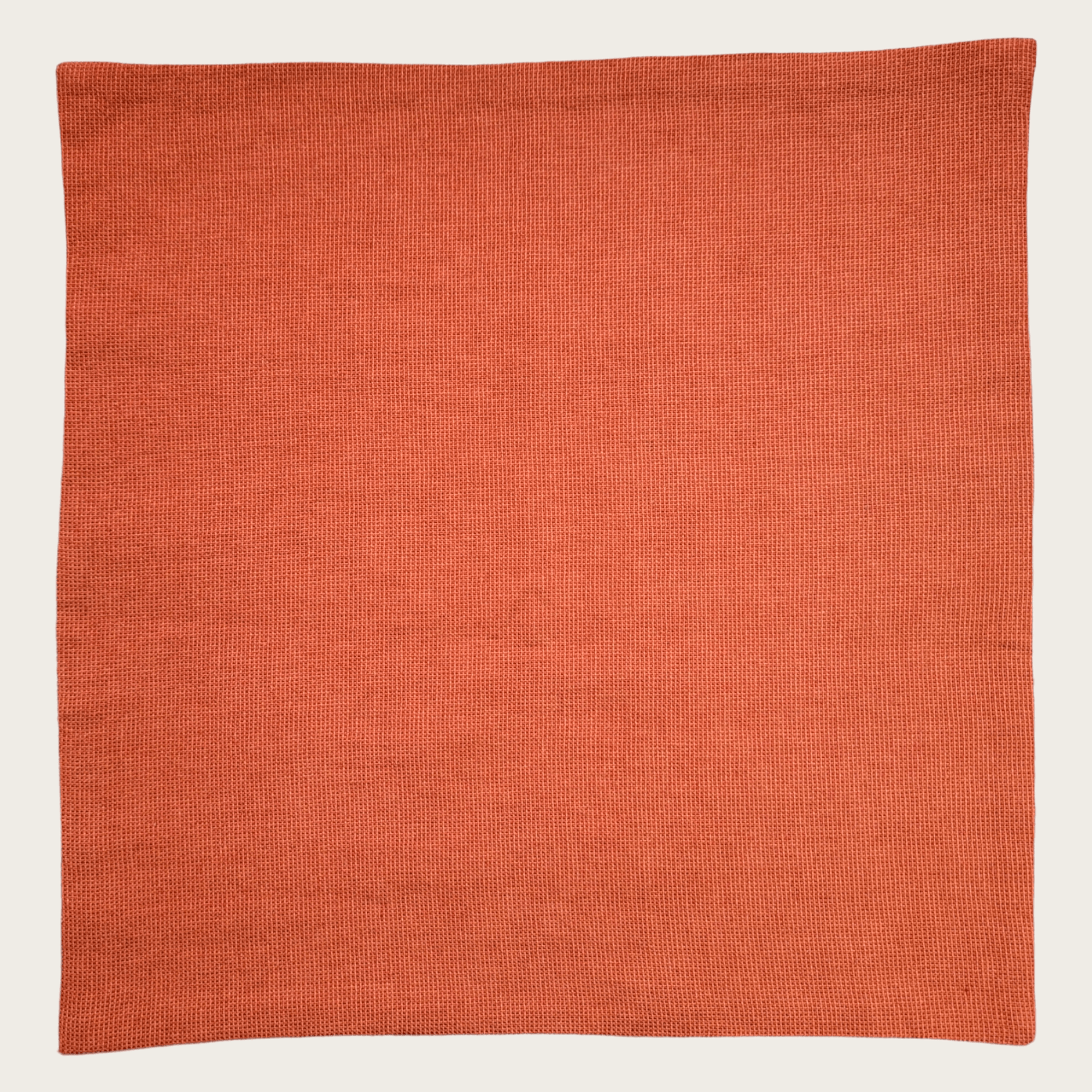Ivory Brick Red Floral Reversible Pocket Square - STYLETIE