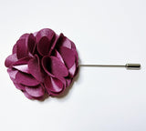 Lapel Pin Floral Purple