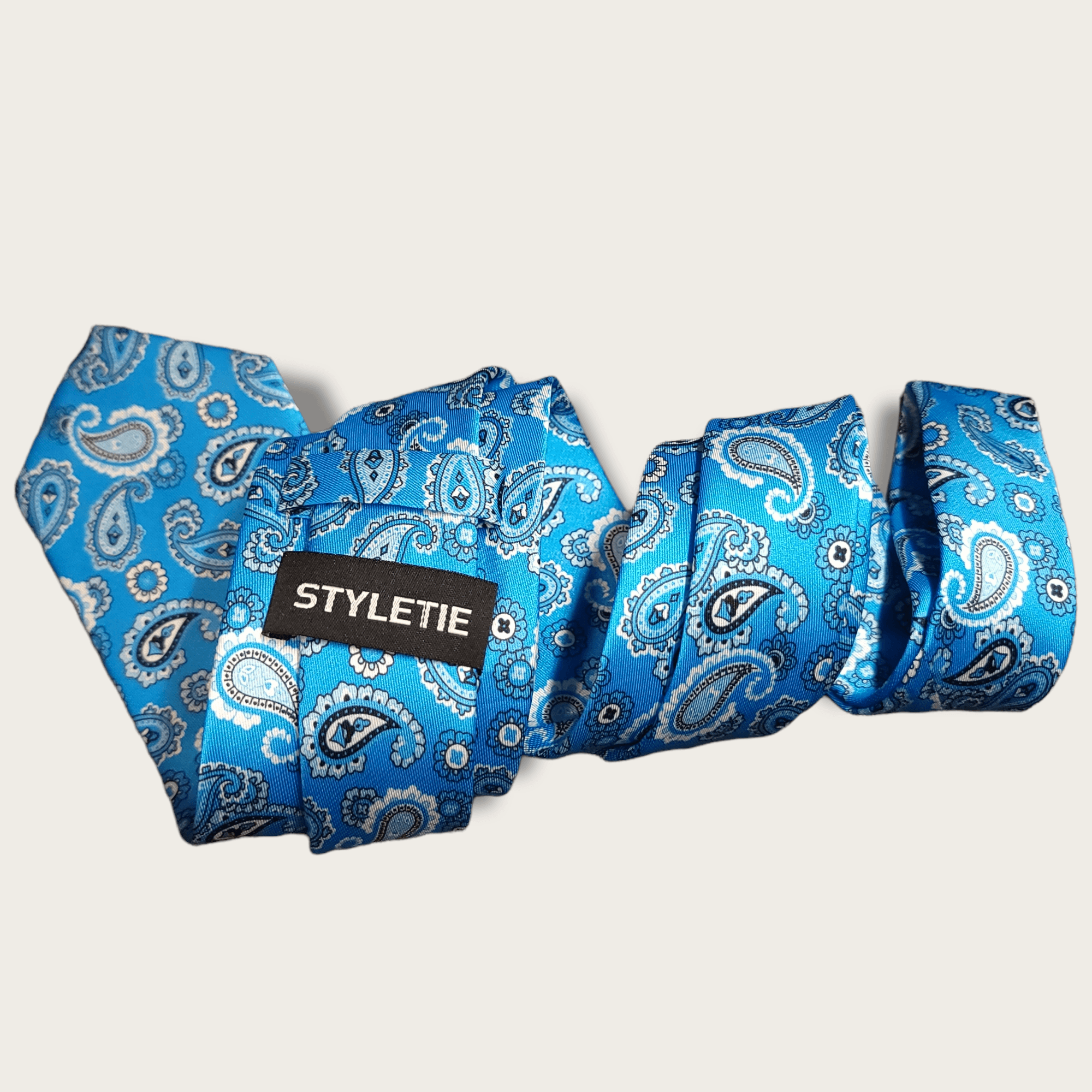 Light Blue Paisley Tie - STYLETIE