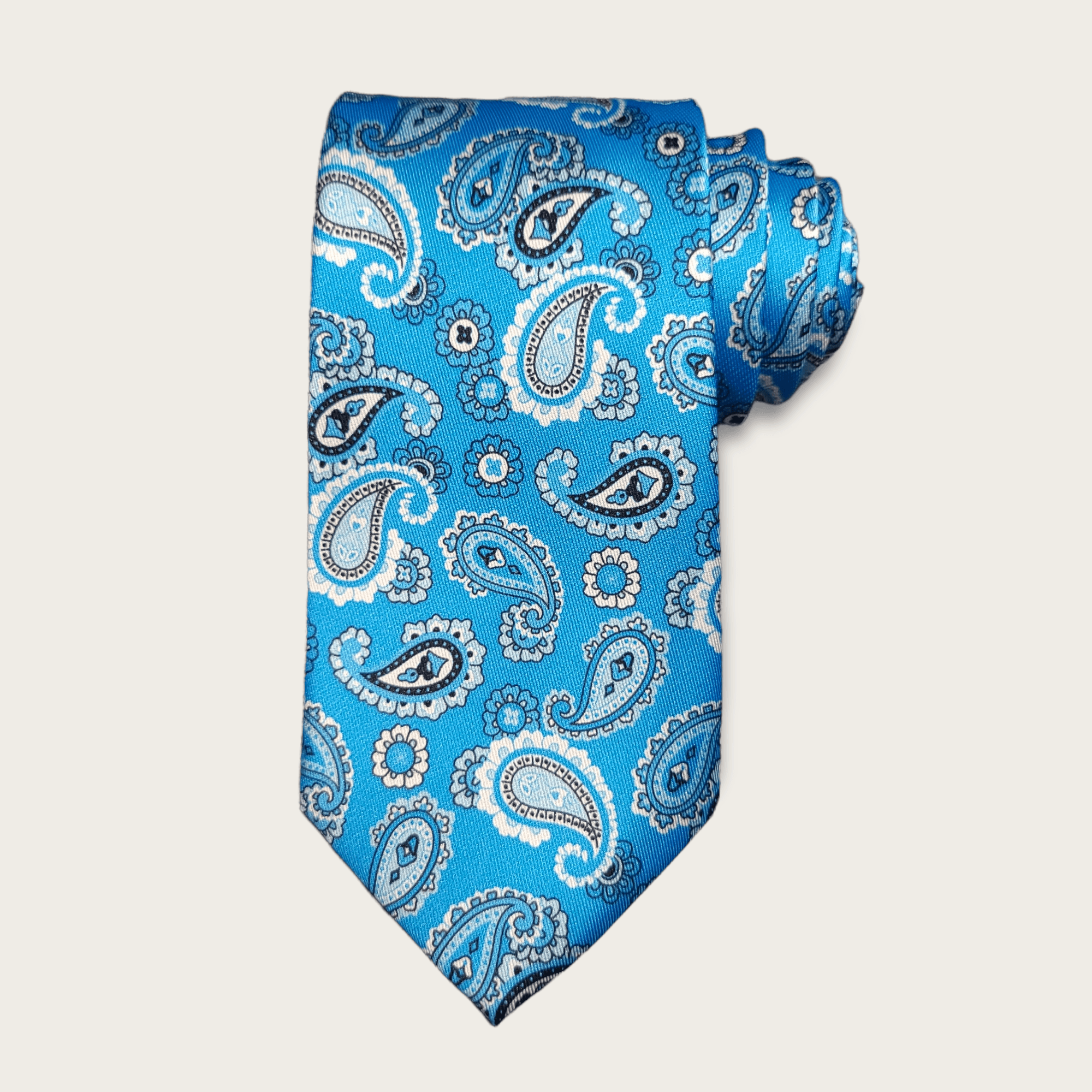 Light Blue Paisley Tie - STYLETIE