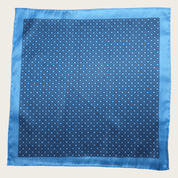 Light Blue Polka Dot Stylish and Elegant Silk Pocket Square - STYLETIE