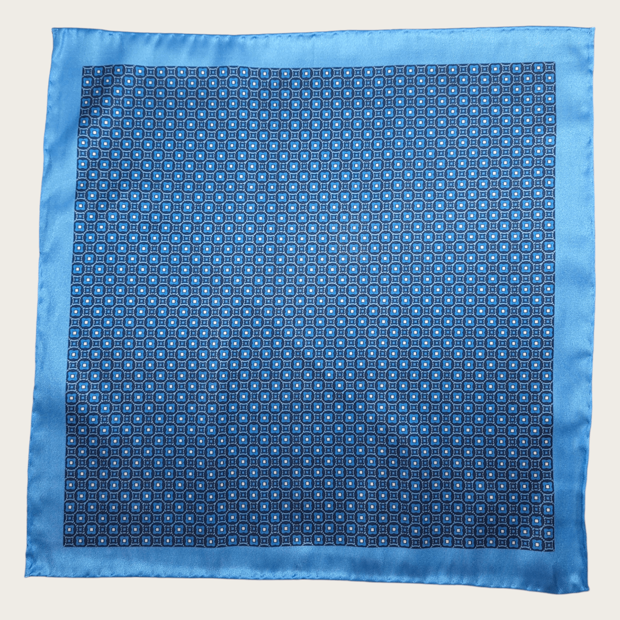 Light Blue Polka Dot Stylish and Elegant Silk Pocket Square - STYLETIE