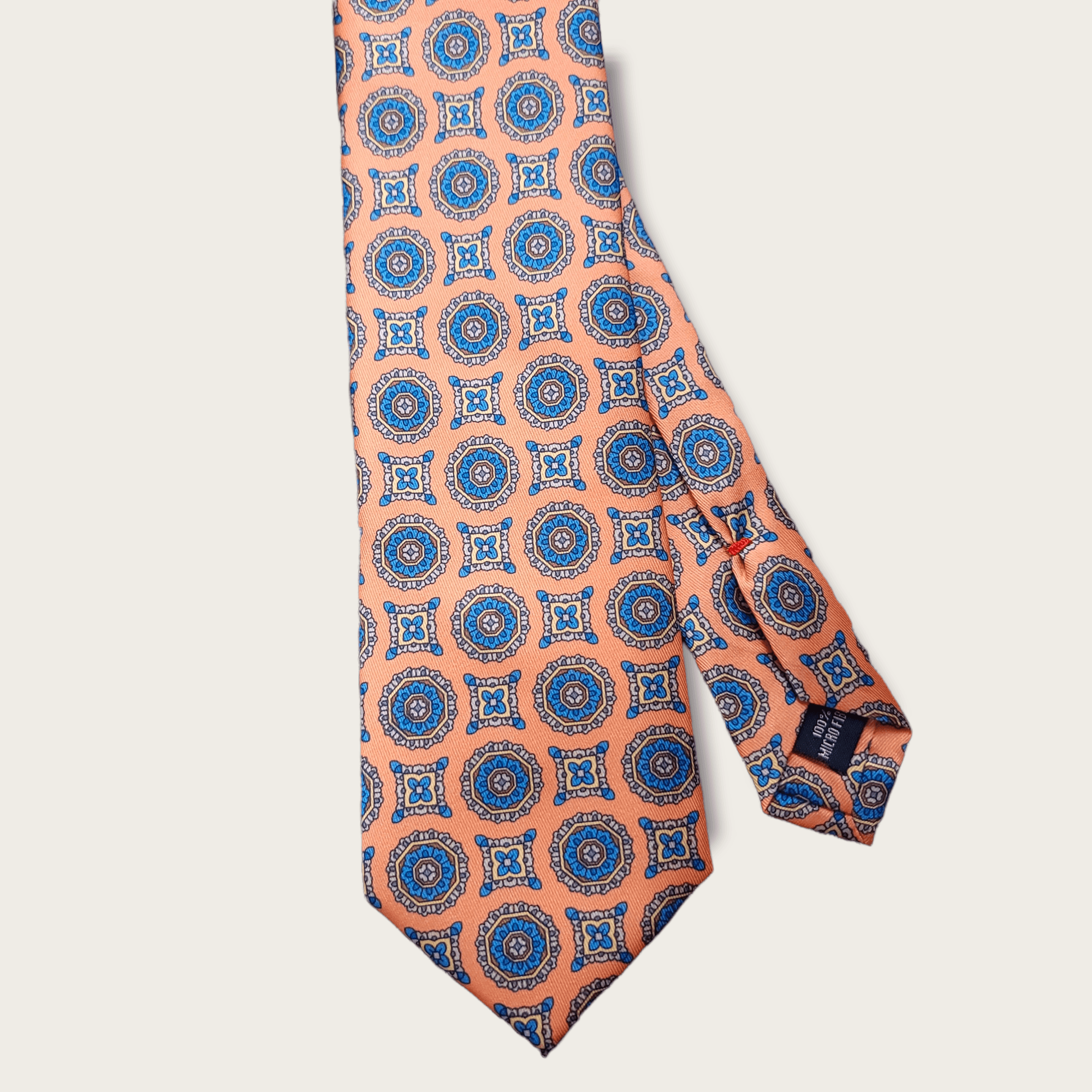 Light Orange Blue Tie - STYLETIE