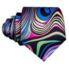 Multicolor Novelty Print Silk Tie Pocket Square Cufflink Set - STYLETIE