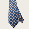 Navy Blue Brown Floral Tie - STYLETIE