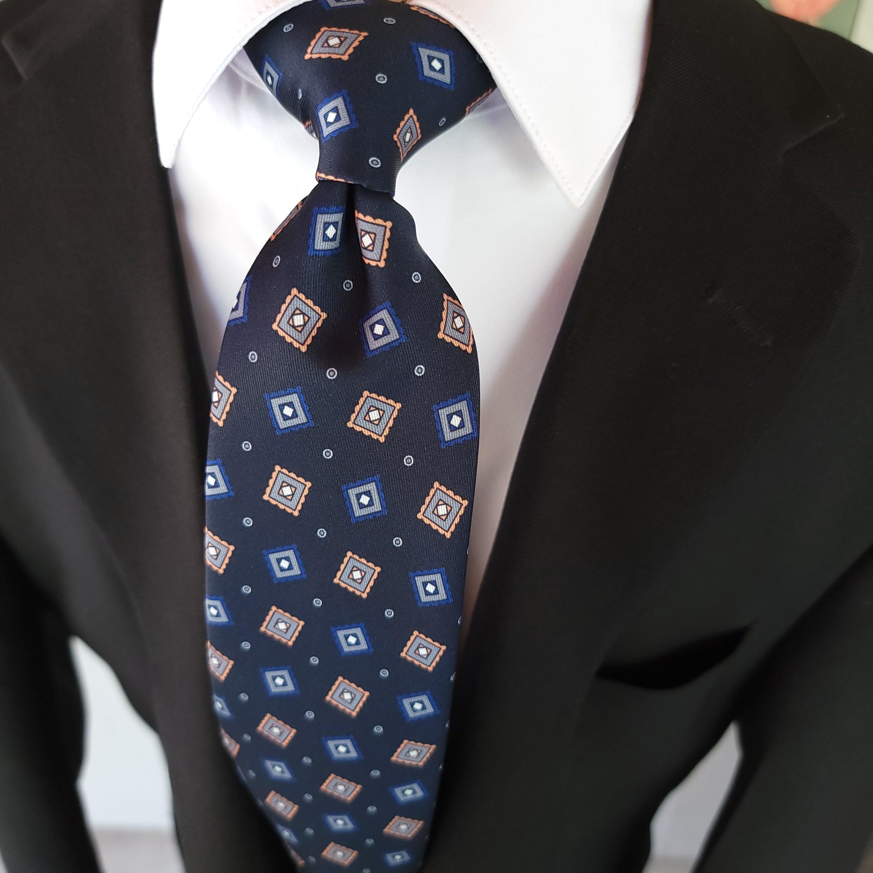 Navy Blue Dot Tie - STYLETIE