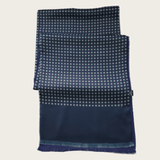 Navy Blue Floral Luxury Scarf - STYLETIE