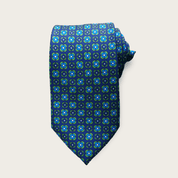 Navy Blue Green Dot Tie - STYLETIE