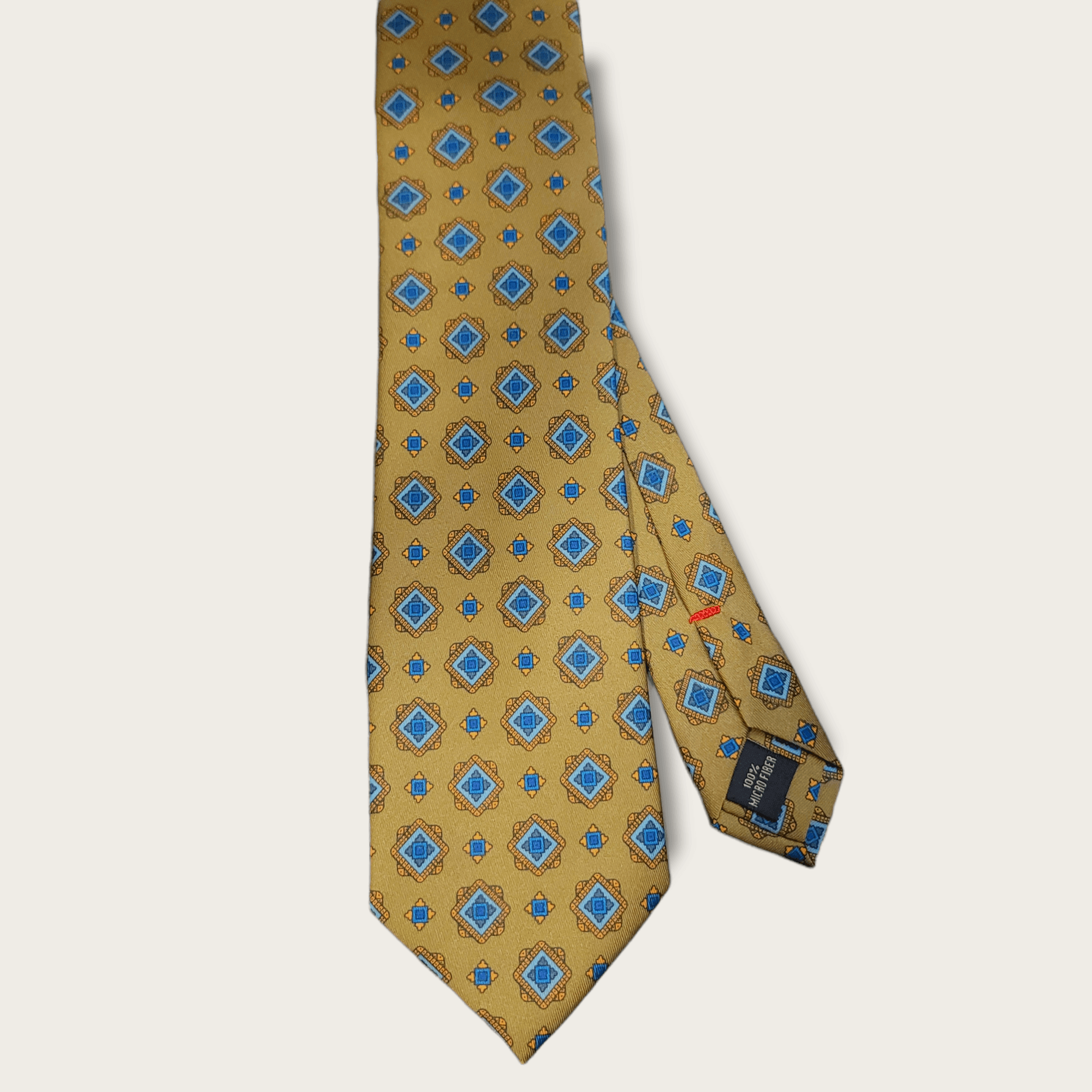 Olive Green Blue Tie - STYLETIE