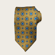 Olive Green Blue Tie - STYLETIE