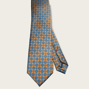 Orange Blue Dot Tie - STYLETIE