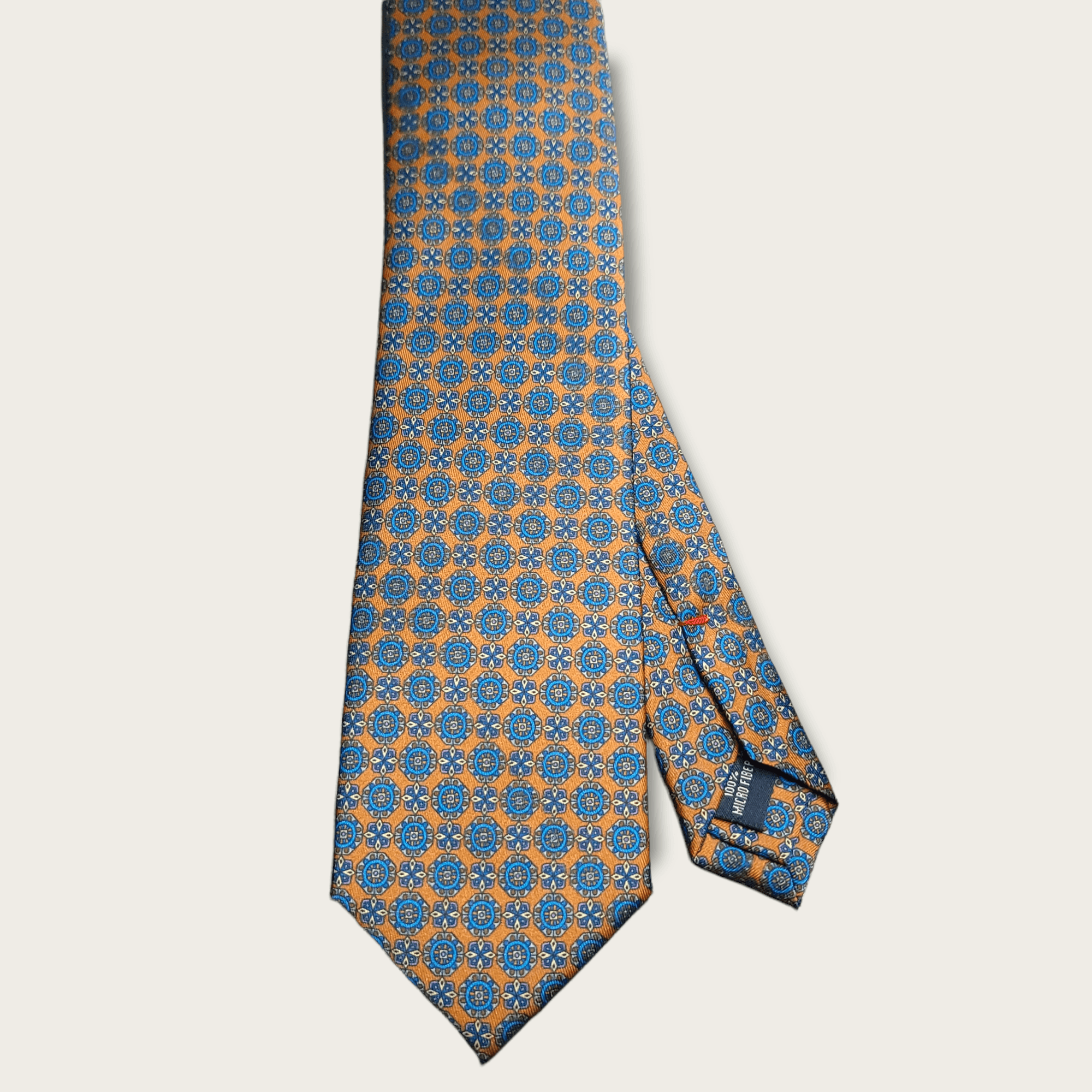 Orange Blue Dot Tie - STYLETIE
