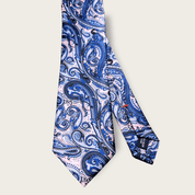 Paisley Pink Blue Tie - STYLETIE