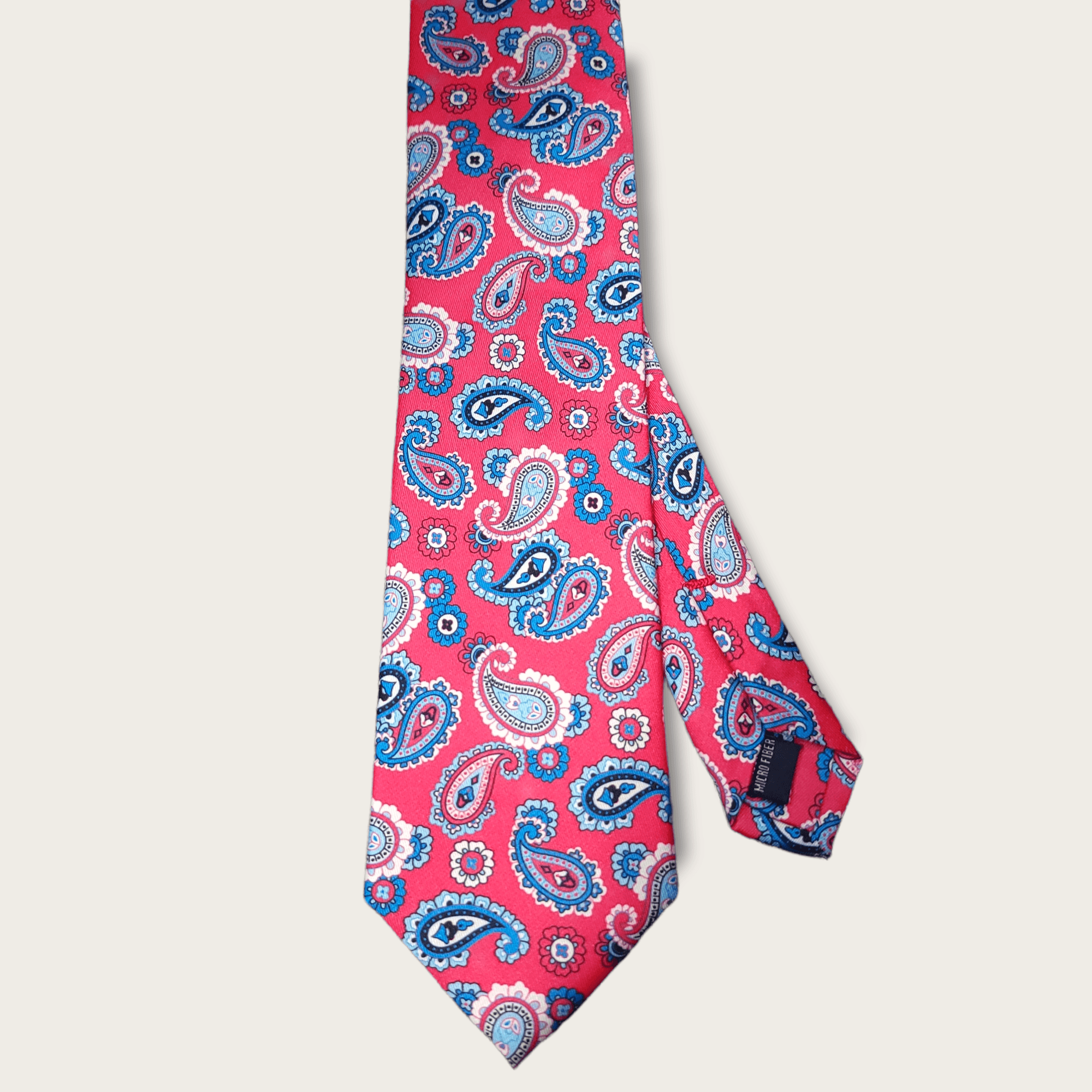 Pink Blue Paisley Tie - STYLETIE