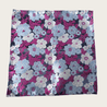 Purple Gray Floral Silk Tie Pocket Square Set - STYLETIE