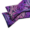 Purple Silk Bowtie Pocket Square Cufflink Set - STYLETIE