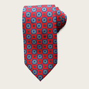 Red Blue Dot Tie - STYLETIE