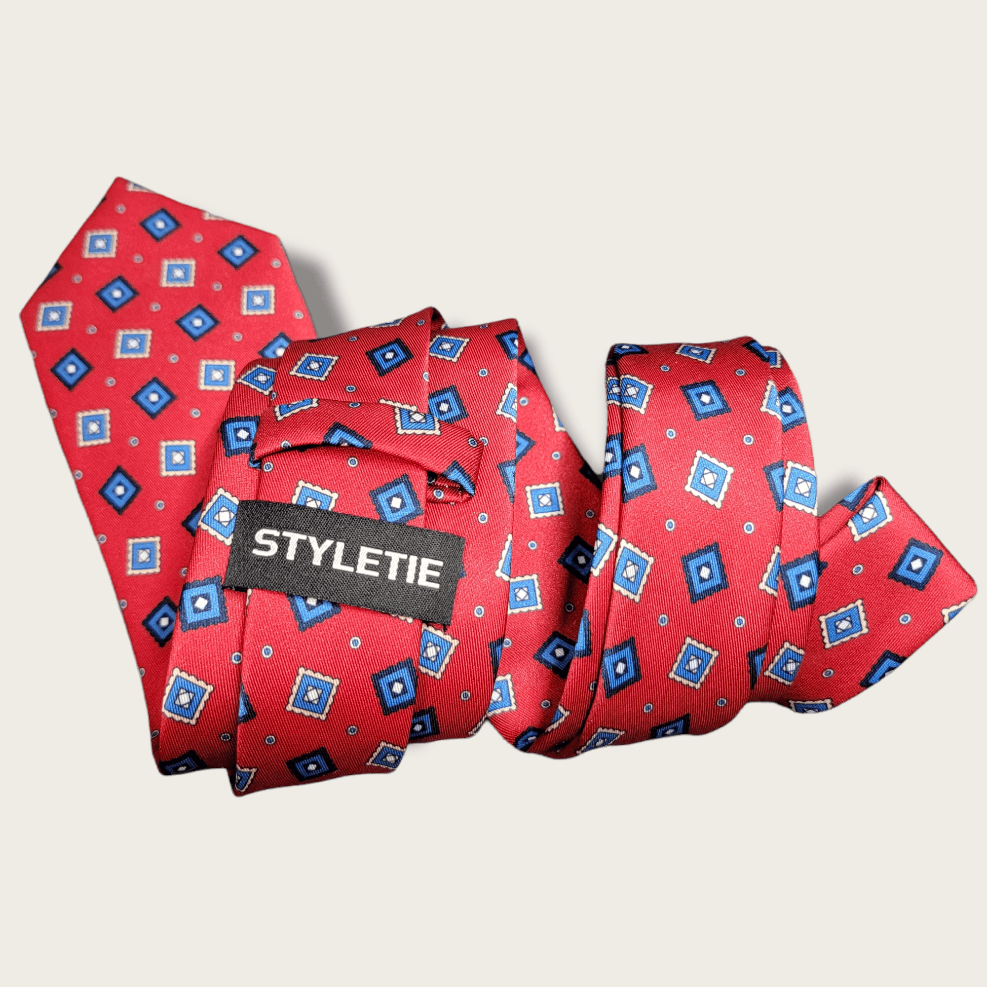 Red Blue Tie - STYLETIE