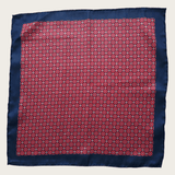 Red Pink Navy Blue Stylish and Elegant Silk Pocket Square