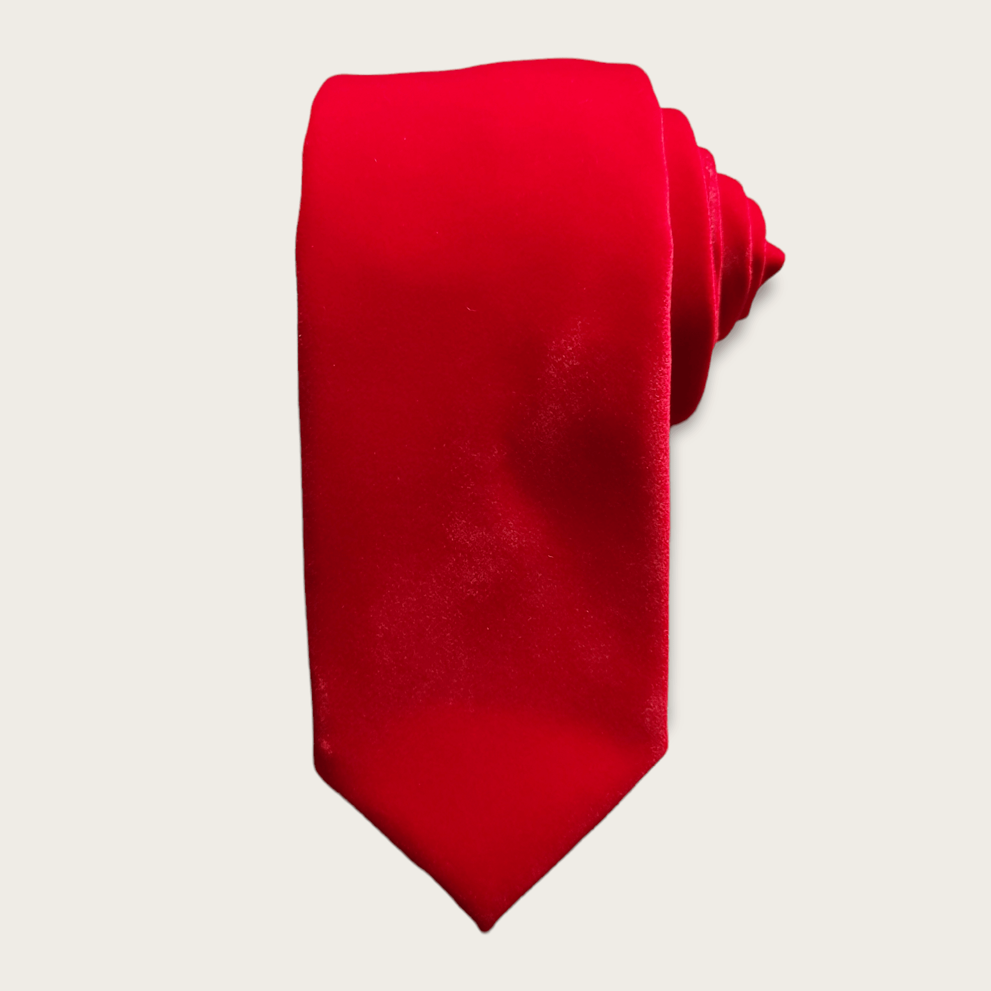 Red Velvet Floral Tie - STYLETIE