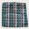 Turquoise Geometric Silk Tie Pocket Square Set - STYLETIE