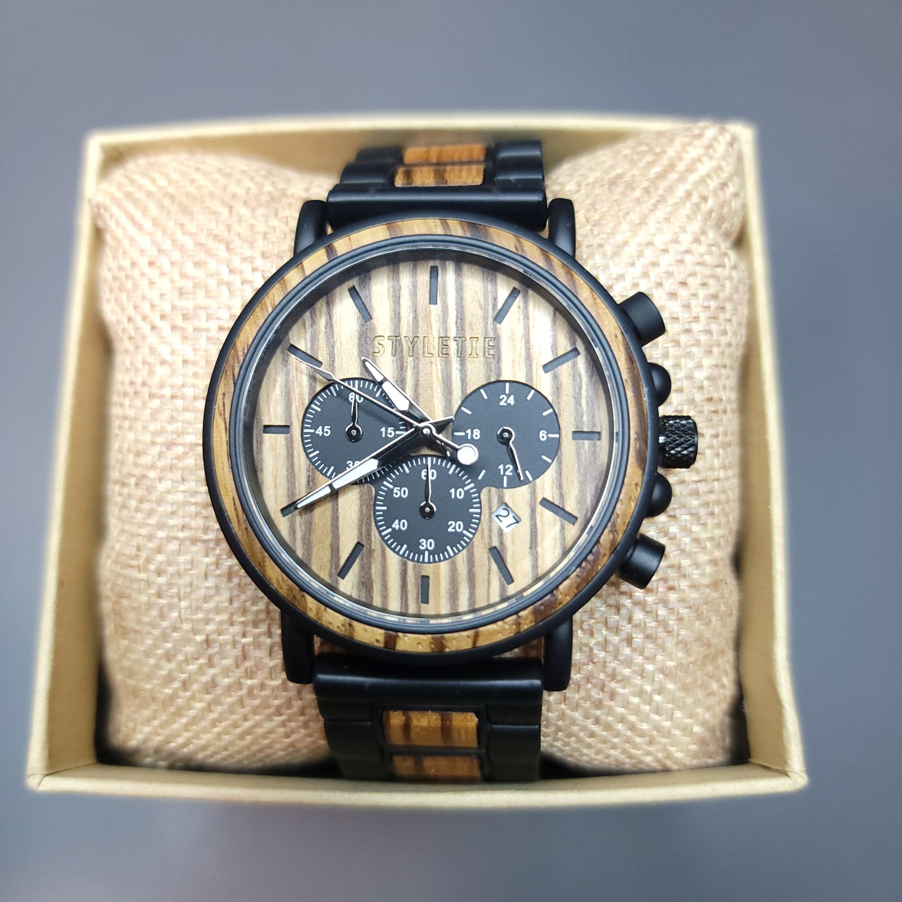 Wood Wristwatch Luxury Hand Made

Chronograph - STYLETIE