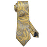 Yellow Silk Tie Pocket Square Cufflinks Set - STYLETIE